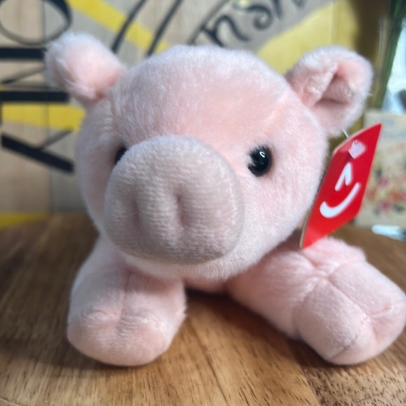 Mini Flopsie Percy Pink Piggy 8" Plush New Aurora Eco Friendly - Picture 1 of 17